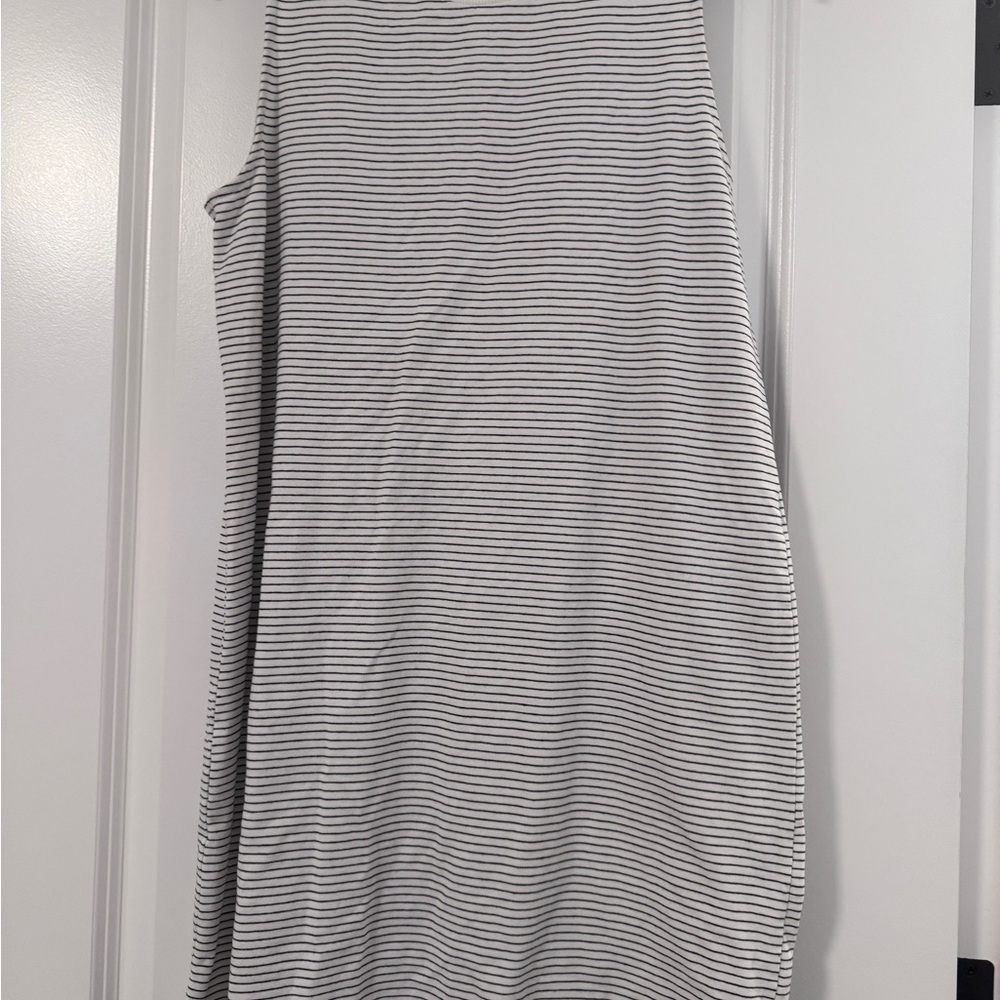 a new day Black and White Striped Dress